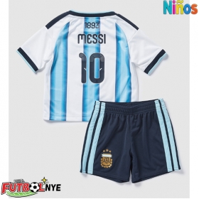 Camiseta Argentina Lionel Messi #10 Primera Equipación para niños Mundial 2026 manga corta (+ pantalones cortos)
